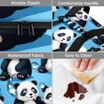 thumbnail image 4 of Panda Double Layered Insulated Lunch Bag with Two Compartments, Large Capacity, Refrigeration, and Hand Carry - 7.1x11.4x16.1 Inches, 4 of 6