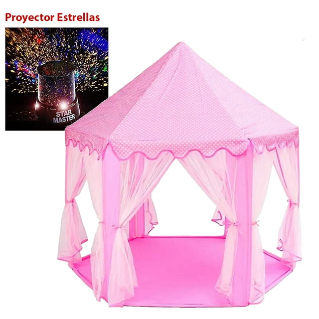 Carpa Grande Para Ninos Carpa Hexagonal Proyector de Estrellas Carpa Castillo Princesas