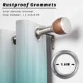 thumbnail image 2 of Outdoor Curtains for Patio Waterproof, Teal Ombre Outdoor Privacy Panels Grommet, Contemporary Gradient Abstract Art Blackout Outside Curtains for Porch/Cabana/Pergola/Gazebo 54"x95", 1 Panel, 2 of 8