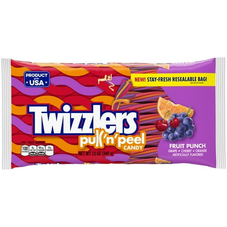 twizzlers peel pull punch fruit flavour 12oz candy 340g upcitemdb twizzler oz