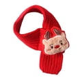 thumbnail image 2 of Christmas Pet Knitted Scarf, Red Festive Holiday Pet Neckwear, Soft Xâmas Accessory for Cats Small Dogs Holiday Party Photo Props, 2 of 5