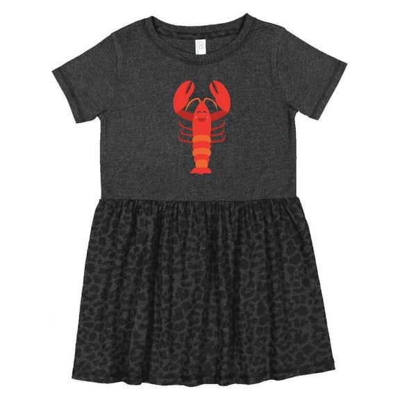 Inktastic Lobster Cute Ocean Creature Girls Toddler Dress