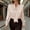 #501-Pink, variant on Wowcloth Woman's Satin Blouse, Casual Fashion Solid Color with Cross Side Tie, Long Sleeve V-Neck for Daily and Office Wear