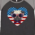 thumbnail image 4 of Inktastic Pug Dog Patriotic US Flag Heart Women's Plus Size T-Shirt, 4 of 5