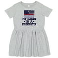 thumbnail image 3 of Inktastic Fireman Daddy is a Firefighter Girls Toddler Dress, 3 of 5