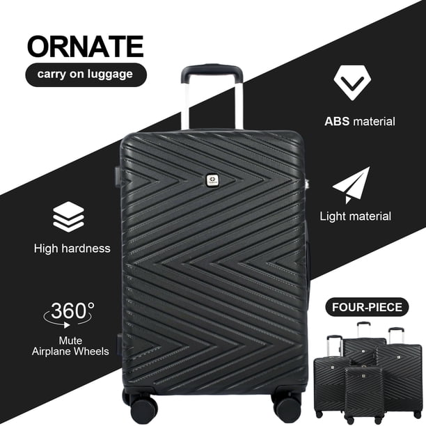 Travelhouse 4 Piece Hardshell Luggage Set Hardside Lightweight