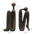 thumbnail image 4 of Sujetalibros decorativos Lukitas Thinker de resina, 23 cm, 1 par/2 piezas, 4 of 9
