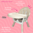 thumbnail image 4 of Silla alta periquera 7 en 1 con mesa y charola para bloques primi pasti ibaby beige, 4 of 8