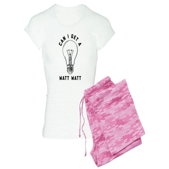 CafePress - Can I Get A Watt Watt - Women's Light Pajamas