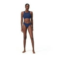 thumbnail image 2 of Speedo Haut de Bikini en Maille à Col Montant pour Femmes - Bleu Céruléen, Taille : m, 2 of 4