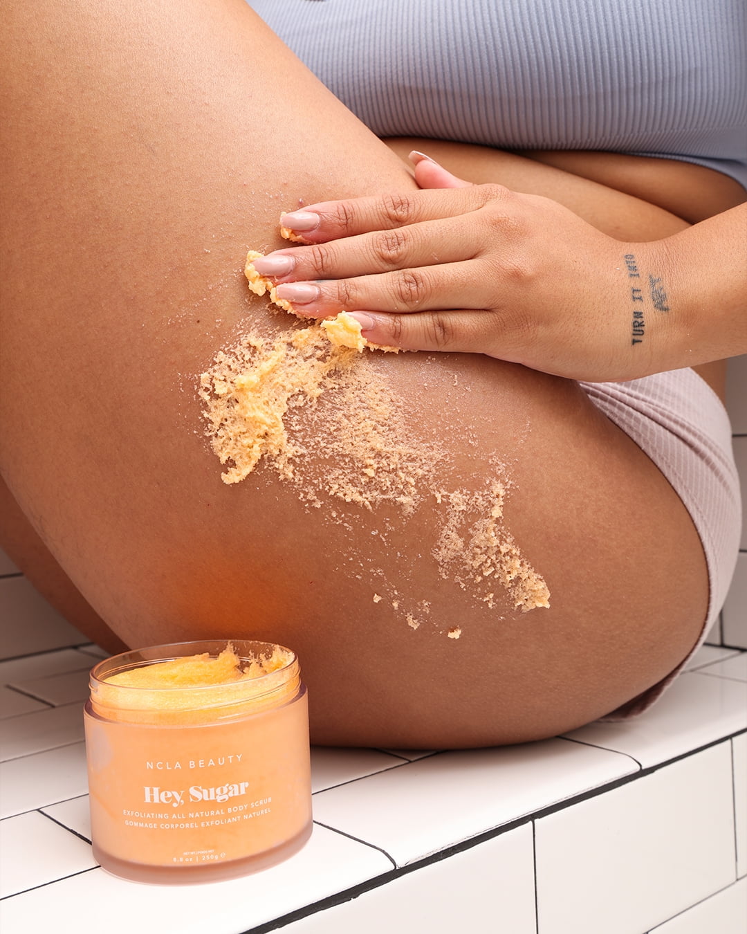 NCLA Beauty Hey Sugar Papaya Vanilla Body Scrub, 250 ml