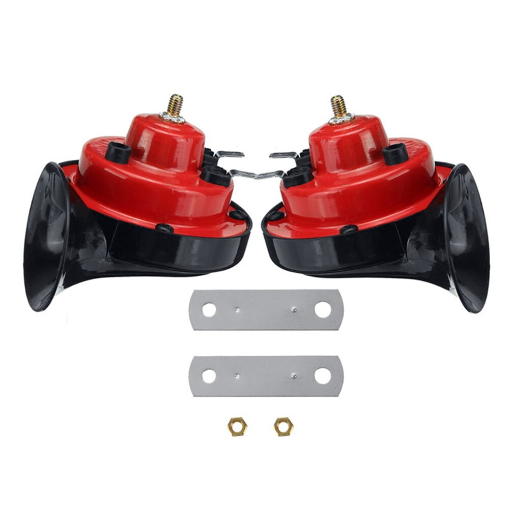 1 Pair Universal Loud Car Air Horn 12V Train Horn with Brackets for