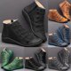 thumbnail image 1 of Fiudx Zapatos Planos Informales de Cuero con Cordones para Mujer, Calzado Moderno con Cremallera Lateral, Zapatos Ligeros y Cómodos, Estilo Primavera-Verano, Ropa Informal para Uso Diario, Ropa de Fi, 1 of 6