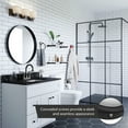 thumbnail image 5 of Design House Savannah Bathroom Towel and Robe Hook, Matte Black/White, 5 of 13