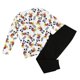 thumbnail image 2 of Disney - Set de Pijama Largo Mickey Forever para Mujer (Blanco, Negro, Amarillo), 2 of 4