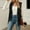 *Black, variant on ClodeEU Women's Sleeveless Boho Western Cowgir ,Fringe Waistcoat Open Front Boho Western Outerwear Brown,Womens Plus XL