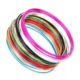 thumbnail image 1 of 4x 50Pcs 1mm Multicolor Thin Hoop Bracelet Brazalete Brazalete Mujer - Multicolor SM SunniMix brazalete delgado, 1 of 8