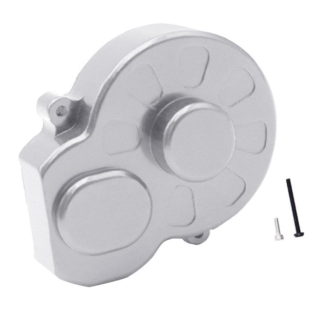 Cubierta de caja de cambios para coche RC 1/28, actualización, fácil de instalar, carcasa de caja de cambios, cubierta de de transmisión para modelos Plata