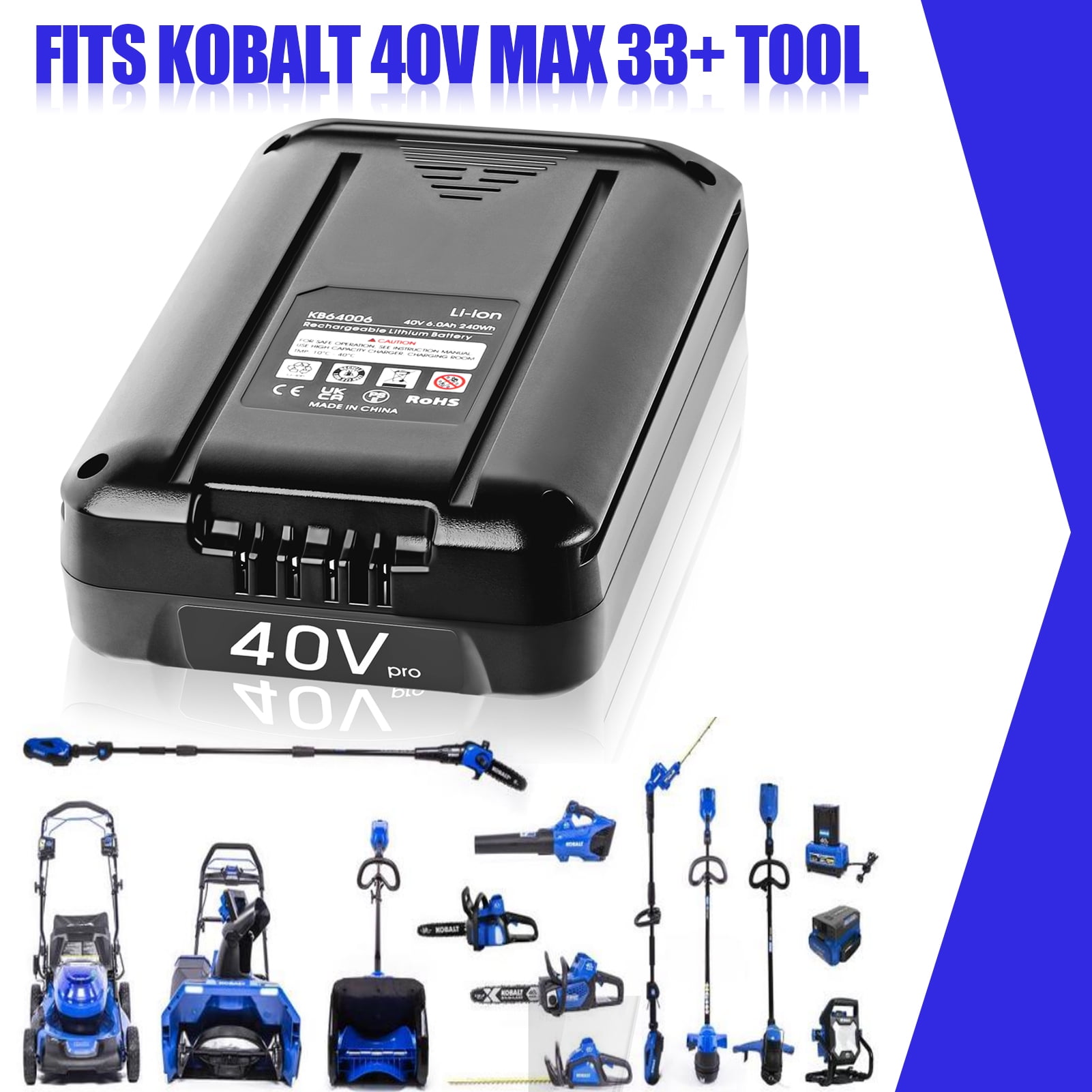 Kobalt 40v max discount tools