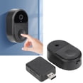 thumbnail image 4 of Doorbell Camera, WiFi Video Doorbell Camera Mobile Phone Remote Control With Ding Dong Receiver for Front Door Black, 4 of 7