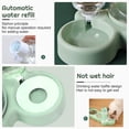 thumbnail image 3 of Comedero para gatos con doble elevación, inclinable 15°, antivómitos, 3 en 1, automático, con depósito de agua, disponible para gatos y cachorros (verde), 3 of 5