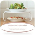 thumbnail image 3 of Weiweiguan Microwave Oven Shelf Food Heating Rack Folding Steaming Tray Plate Stacker, 3 of 7