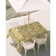 thumbnail image 3 of 54x80 Inch Outdoor Tablecloth with Umbrella Hole Zipper Rectangle Yelllow Floral Rectangular Tablecloths Outside Waterproof Vintage Rustic Plants Flowers Spring Patio Table Cover for Picnic Party, 3 of 8