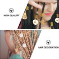 thumbnail image 2 of 5 Pcs Pendentifs pour Tresses de Cheveux Pendentif pour Dreadlocks Anneau de Cheveux Coiffe (Style Mixte), 2 of 8