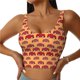 thumbnail image 1 of Fotbe Red Cars Sujetador Deportivo Largo sin Aros para Mujer con Almohadillas y Soporte Medio, Transpirable y Absorbente, Camiseta Tipo Chaleco o Tank Top-X-Large, 1 of 8