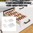 thumbnail image 2 of Easy Assembly Adjustable Drawer Bottles Rack Step Shelf Organizers with Clear View for Efficient Use, 2 of 8