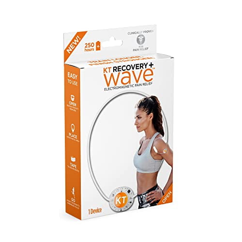 KT Tape unisex adult Recovery Wave Pain Relief Device, White, 1 Count Pack of US