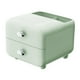 thumbnail image 3 of Organizador de escritorio con cajón, soporte para brochas de maquillaje, papelería de escritorio Verde, 3 of 9