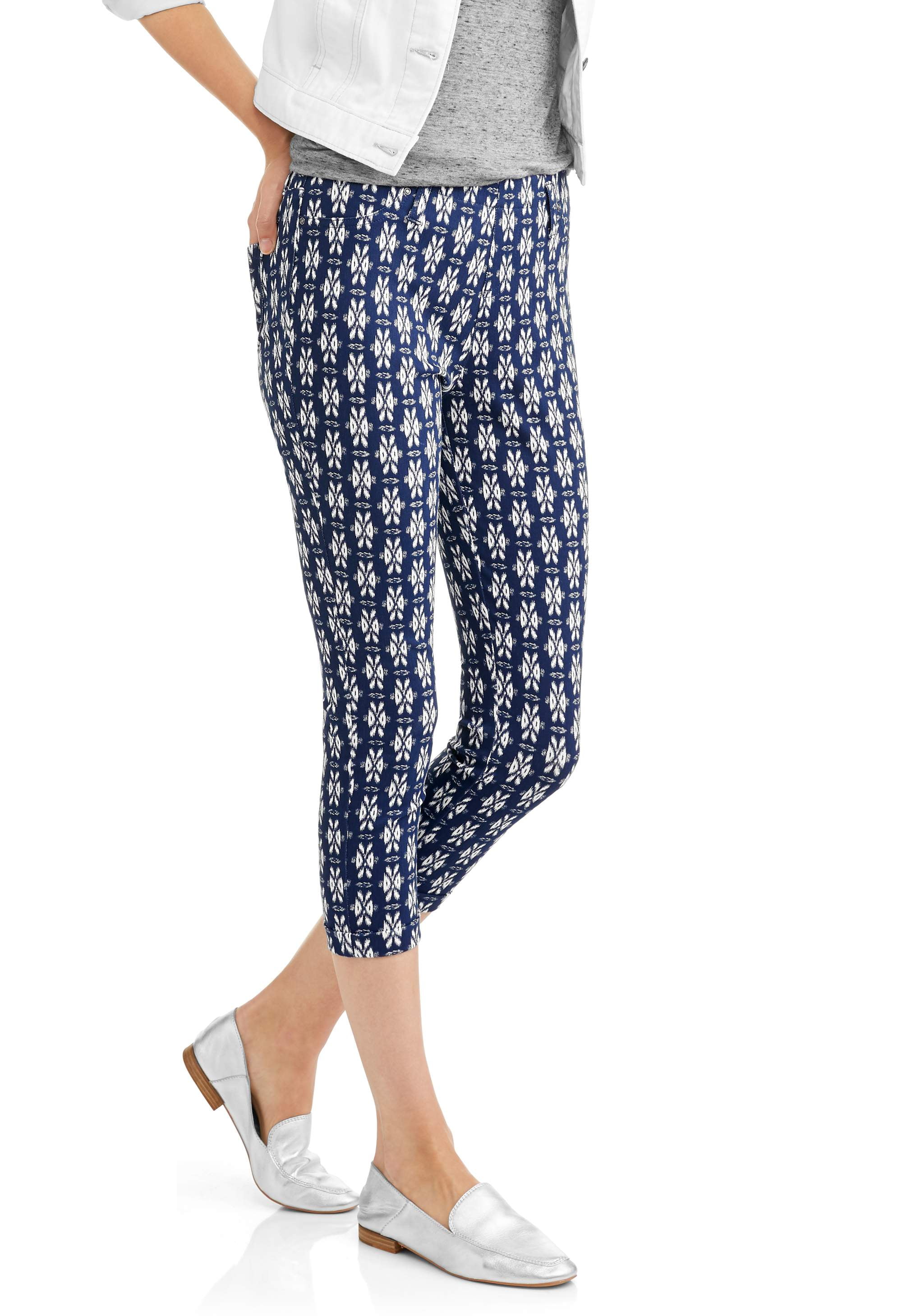 Women's Printed Jegging Capri Pants 