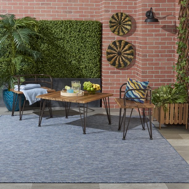 Nourison Positano Navy Blue Area Rug