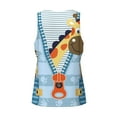 thumbnail image 5 of Gaeub Giraffe Come Out From Zipper Men's Athletic Tank Top, Workout Sleeveless Shirts, Running Tank Tops for Gym, Running, Training - Large, 5 of 9