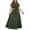 Green, variant on Women’S Plus Size Summer Two-Piece Outfit, Twist Tie Front Crop Top With High Waist Flared Maxi Skirt, Soft Stretchy Polyester Fabric, 2pcs, Sizes XL XXL XXXL XXXXL XXXXXL
