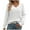 White, variant on Scyoekwg Women'S Sweaters Warm Casual Knitted Sweater Solid Color V-Neck Sweater Fall Winter Clothes Long Sleeve Pullover Sweater Tops(White,S)