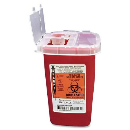 - Unimedmidwest Sr1q100900 Unimed-midwest Sharps 1 Quart Phlebotomy Container With Lid - 1quart - External Dimensions 6.25