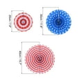 thumbnail image 2 of Uxcell Hanging Paper Fans Set Paper Decorations for Party Birthday, Blue Polka Dot(6pcs), 2 of 7