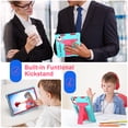 thumbnail image 5 of Dteck for Lenovo Tab M11 11 inch TB330FU/TB330XU, Heavy Duty Shockproof Kids Friendly Kickstand Case Cover with Pen Holder for Lenovo M11 11 inch 2024 Tablet,Mint+Rose, 5 of 5