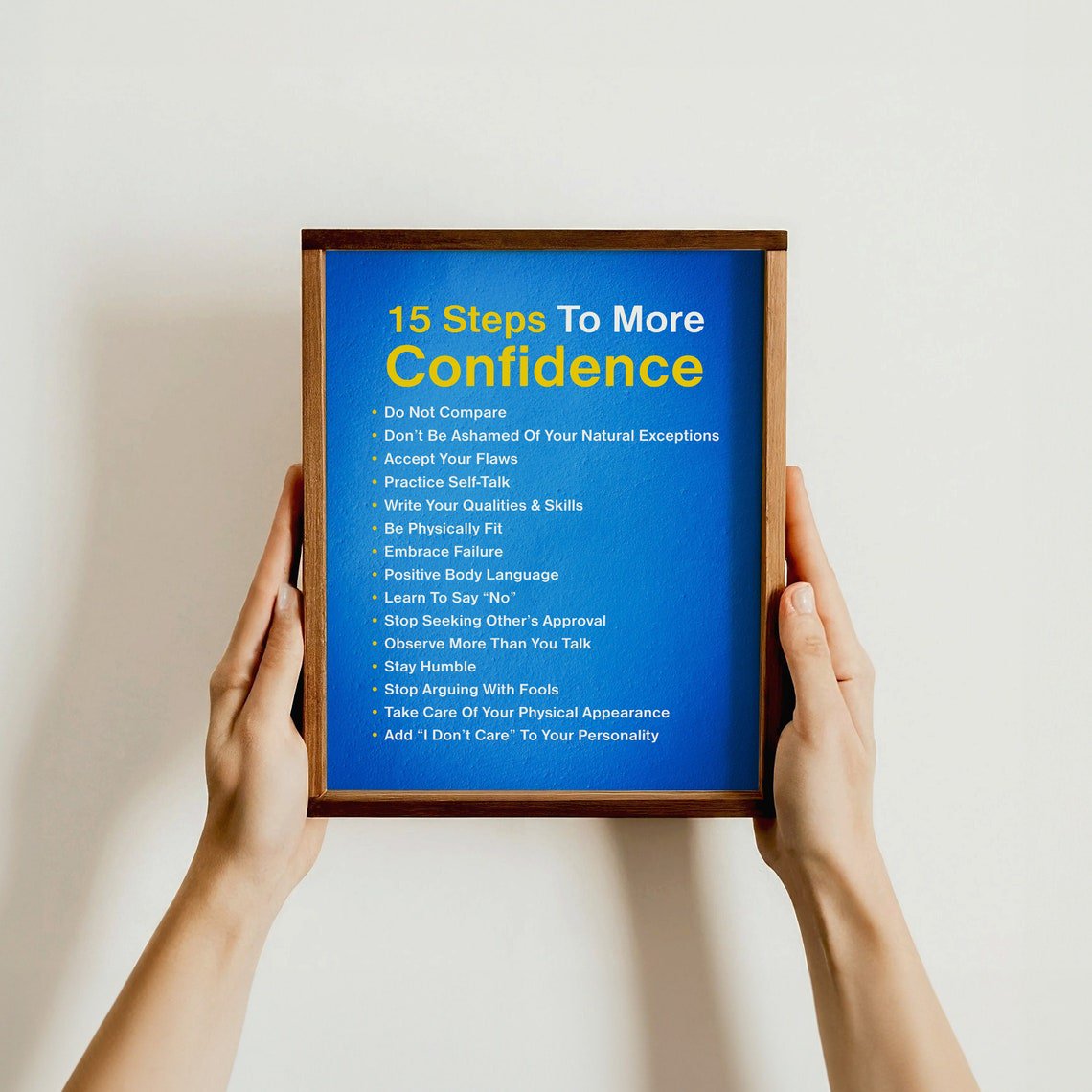 15 Steps to More Confidence Motivational Self-Improvement Positive Affirmation