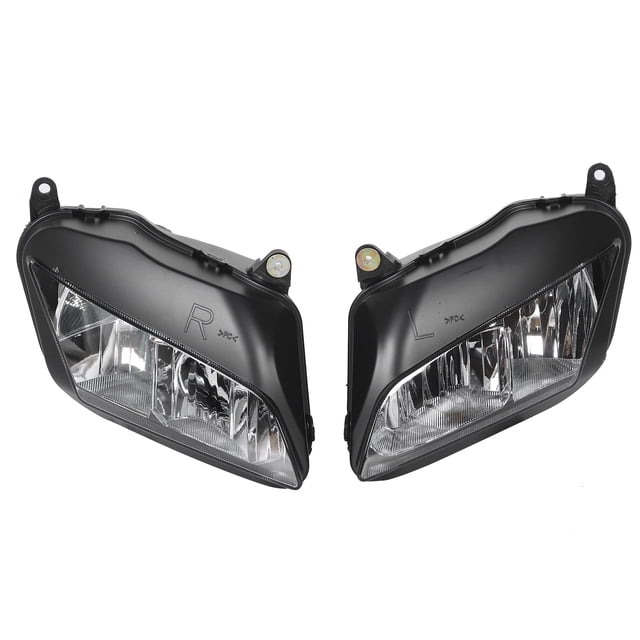 Par de lentes de carcasa izquierda y derecha para faro de motocicleta Honda CBR 600RR 0710 Jadeshay A