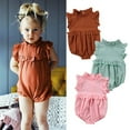 thumbnail image 1 of Newborn Baby Girl Princess Ruffle Jumpsuit Romper Clothes Outfits Summer, 1 of 5