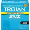 Trojan ENZ Lubricated Triple Tested Premium Latex Condoms for Contraception and STI Protection, 36 Count