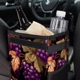 thumbnail image 6 of Grape Foldable Car Garbage Can with Lid, Leak-Proof, Hanging Storage Bag - Trash Can for Car, Mini Trash Can, 6 of 6