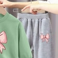 thumbnail image 4 of TOWED22 Toddler Baby Girl Boy Outfits Clothing Set 2pcs Long Sleeve Graphic Print T Shirt and Joggers Pants Fall Winter Clothes Casual(Light Green,4-5 Y), 4 of 5