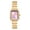 goldpurple, variant on Womens Gold Square Watches: Stainless Steel Strap Analog Quartz Elegant Ladies Bracelet Wrist Watch for Casual Business