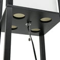 thumbnail image 4 of Modern Accent Light Wooden Floor Lamp W/Storage Shelves for home décor, 4 of 7