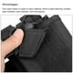 thumbnail image 5 of Funda Protectora de Radio Negra Uxcell para Walkie Talkie, Soporte de Nailon, Bolsa de Transporte, 5 of 7