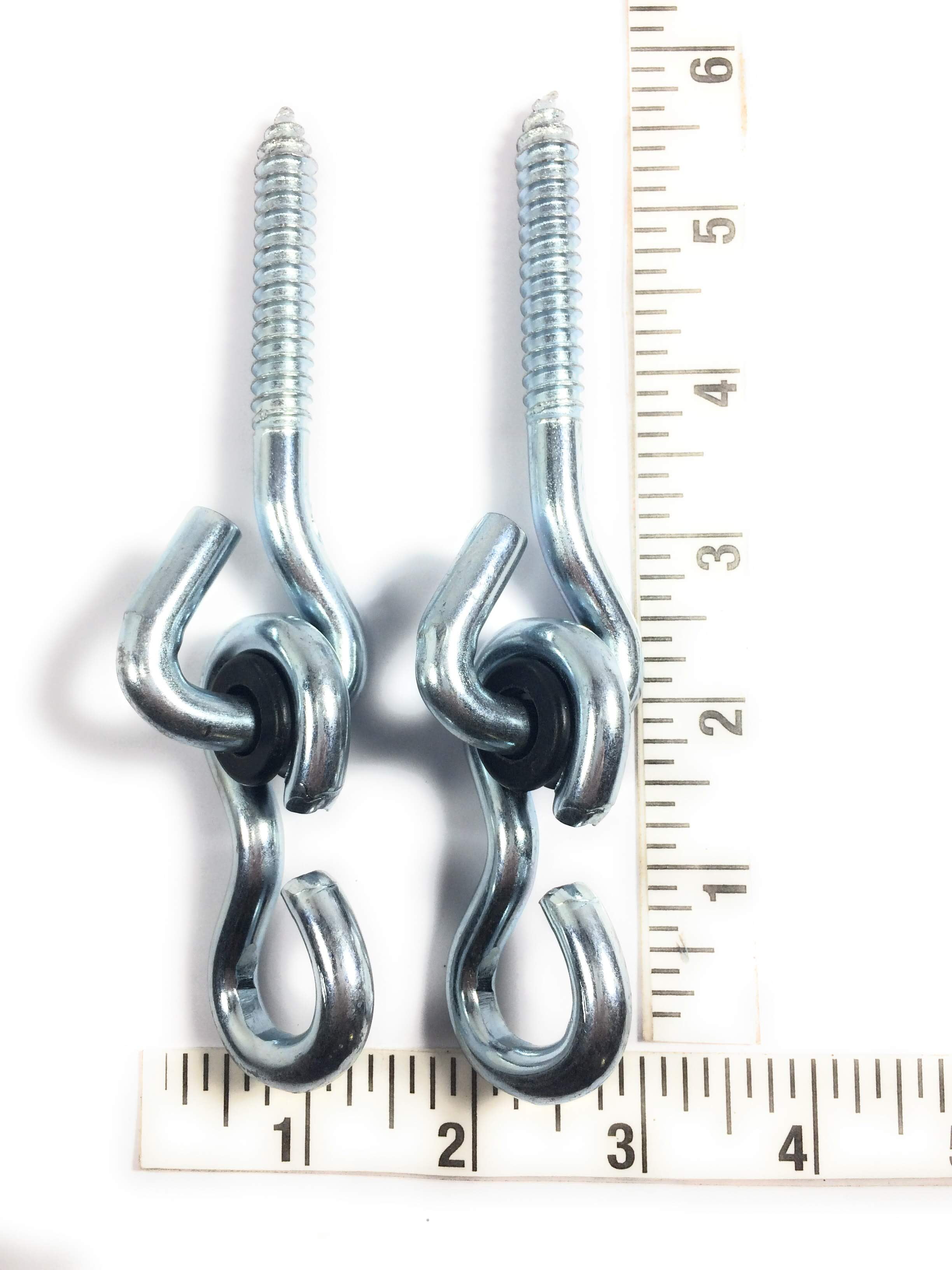 2pcs Deluxe Porch Swing Ceiling Hooks W Nylon Bearing Walmart Com